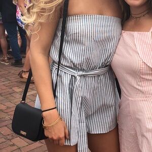 Oh Polly Strapless Romper